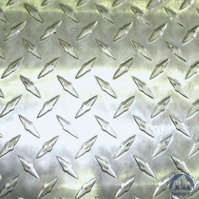 Рифлёный алюминиевый лист "Чечевица" 1,5х1500х3000 мм АМГ2НР купить  в Тамбове